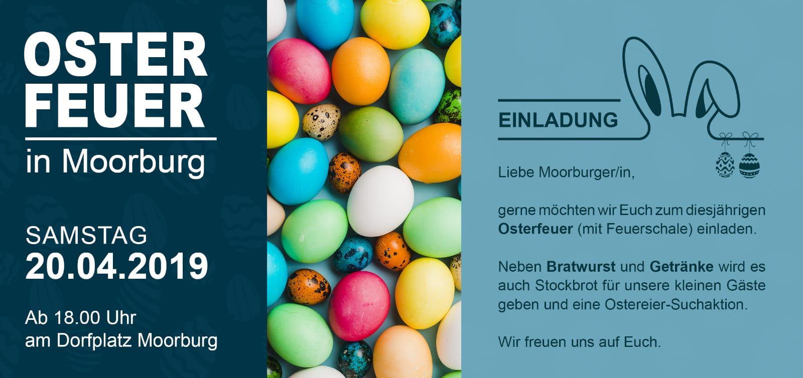 Osterfeuer 2019 in Moorburg